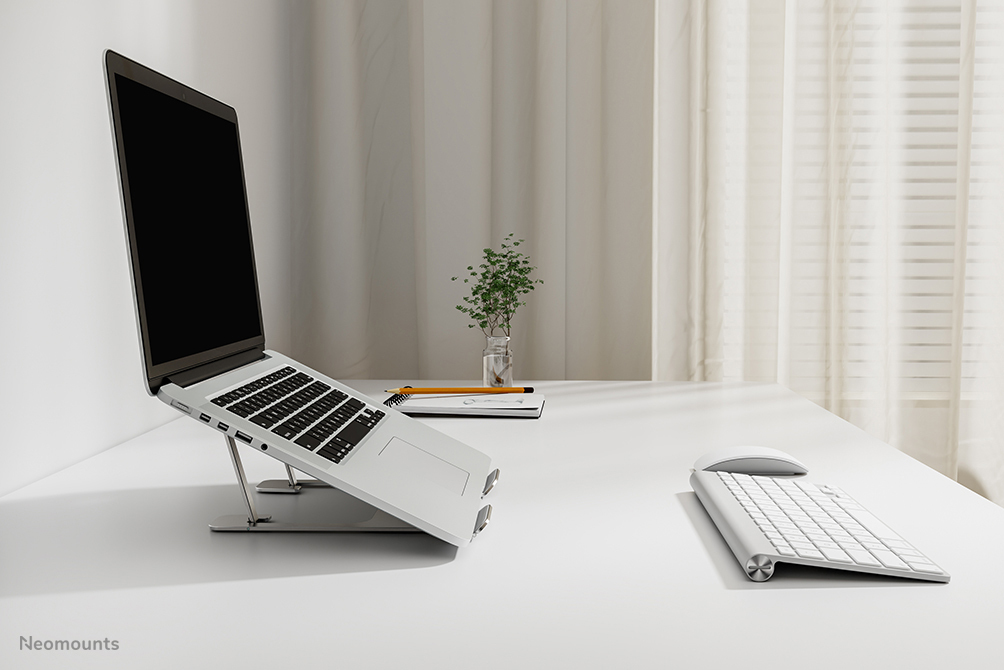 Neomounts faltbarer Laptop-Ständer - Notebook-Ständer - Silber - 25,4 cm (10 Zoll) - 43,2 cm (17 Zoll) - 254 - 431,8 mm (10 - 17 Zoll) - 5 kg