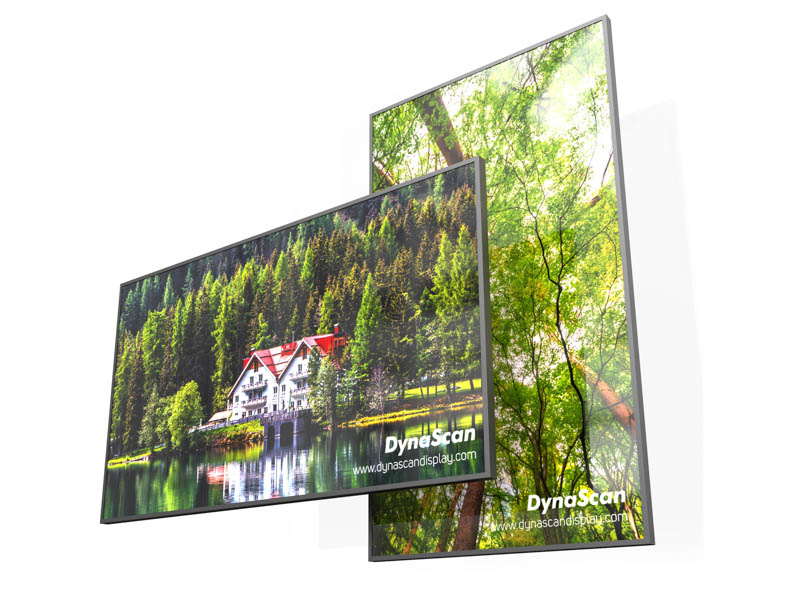 LED-Display, Outdoor Monitor, Landscape, Tree Forest, Twin Screens