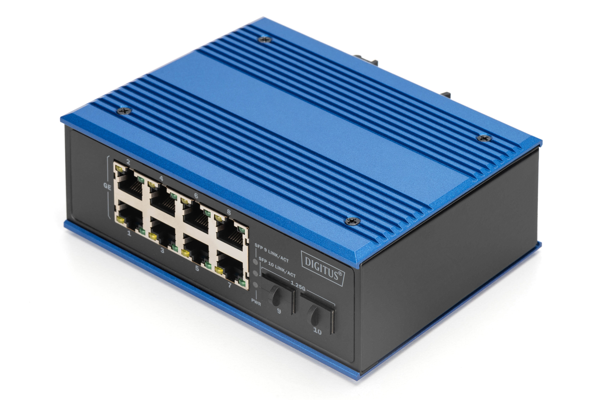 DIGITUS DN-651150 Industrieller 8 +2-Port Gigabit Ethernet Switch DIGITUS DN-651150 Industrieller 8 +2-Port Gigabit Ethernet Switch
