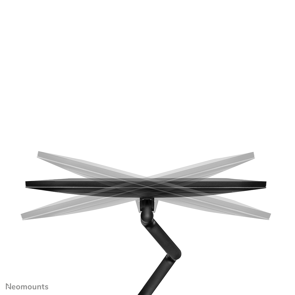 Neomounts Monitor-Tischhalterung - Klemme /Bolzen - 43,2 cm (17") - 68,6 cm (27") - 100 x 100 mm - Höhenverstellung - Schwarz