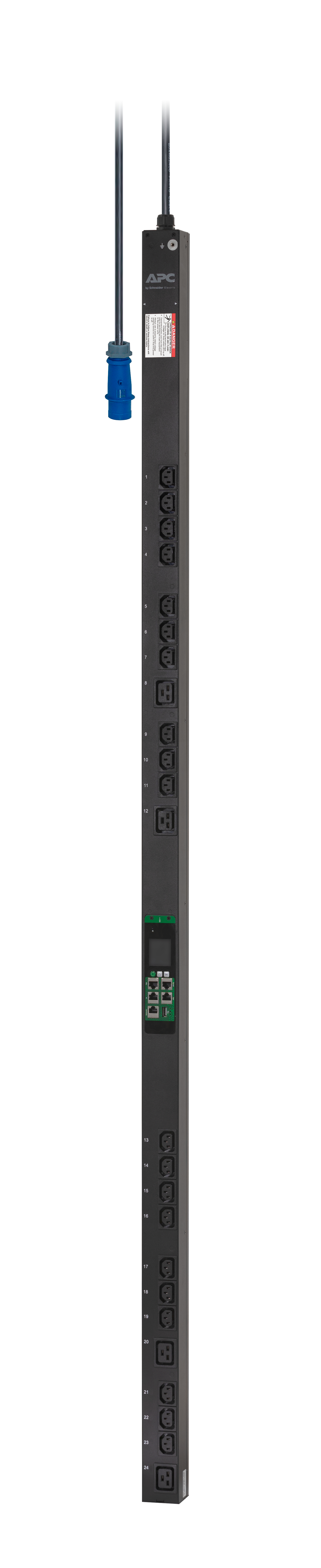 APC EPDU1116MBO - EasyPDU, Metered-by-Outlet, ZeroU, 16A, 230V, (20) C13 & (4) C19 APC EPDU1116MBO - EasyPDU, Metered-by-Outlet, ZeroU, 16A, 230V, (20) C13 & (4) C19