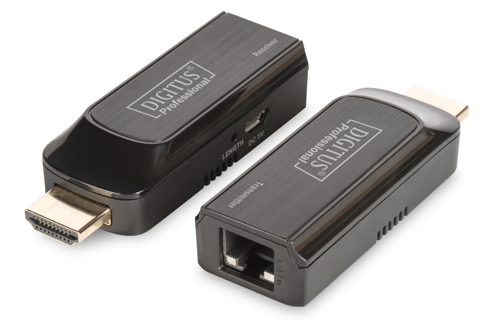 HDMI-Adapter, Empfänger, DC5V, Kunststoff, Schwarz