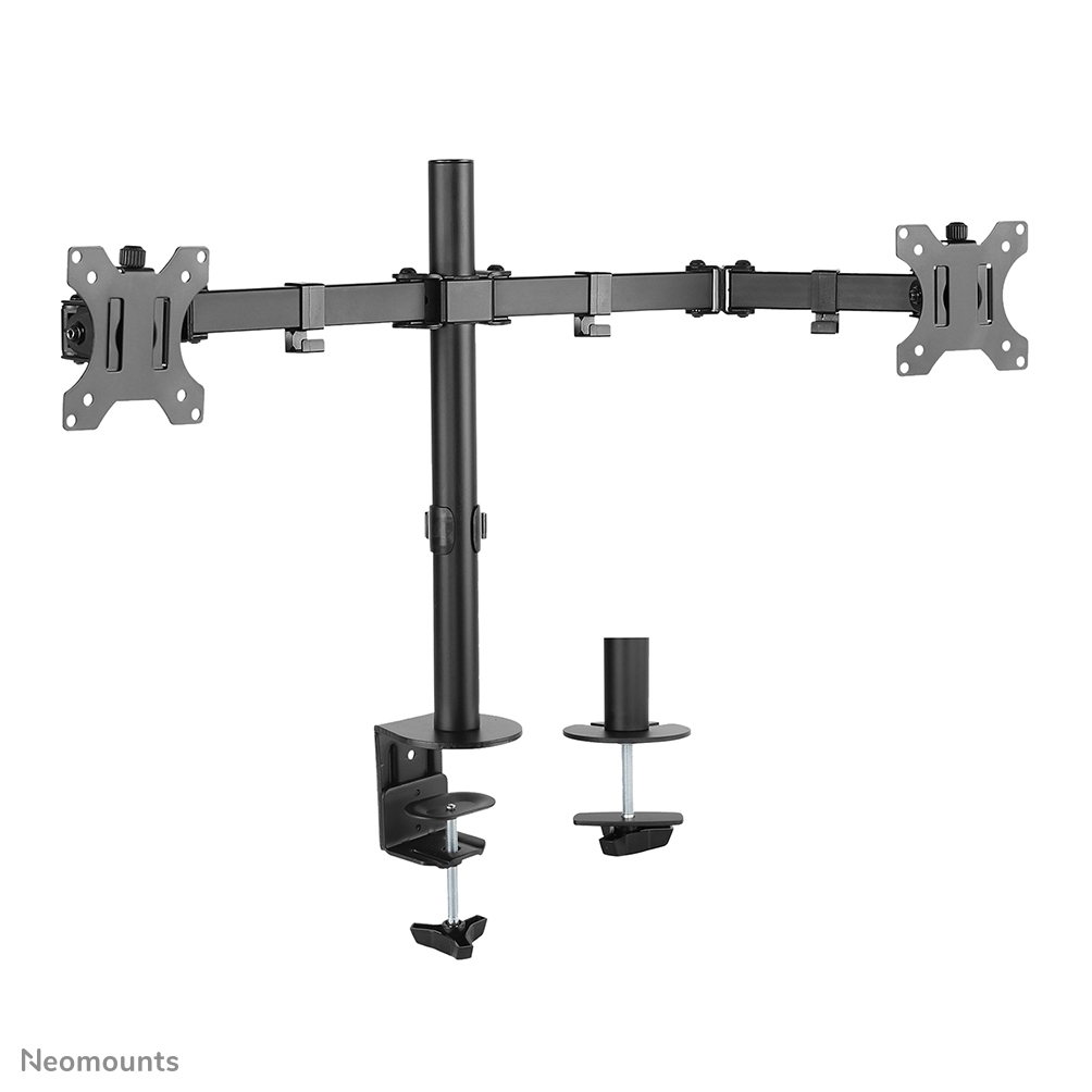 Monitorarm, Doppelarm, verstellbare Arme, VESA-kompatibel, Klemmen und Pivot