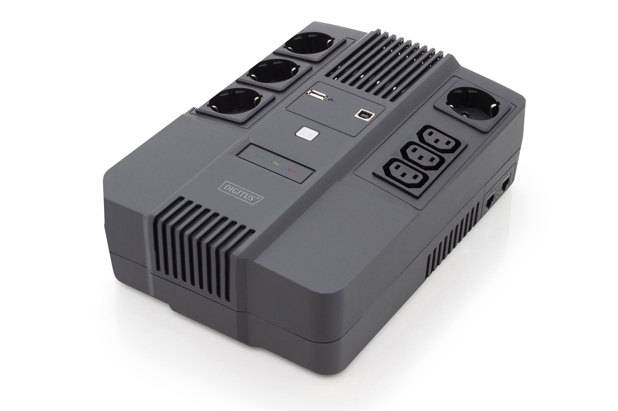 USV, Unterbrechungsfreie Stromversorgung, Netzteil, Stecker, Kühlrippen