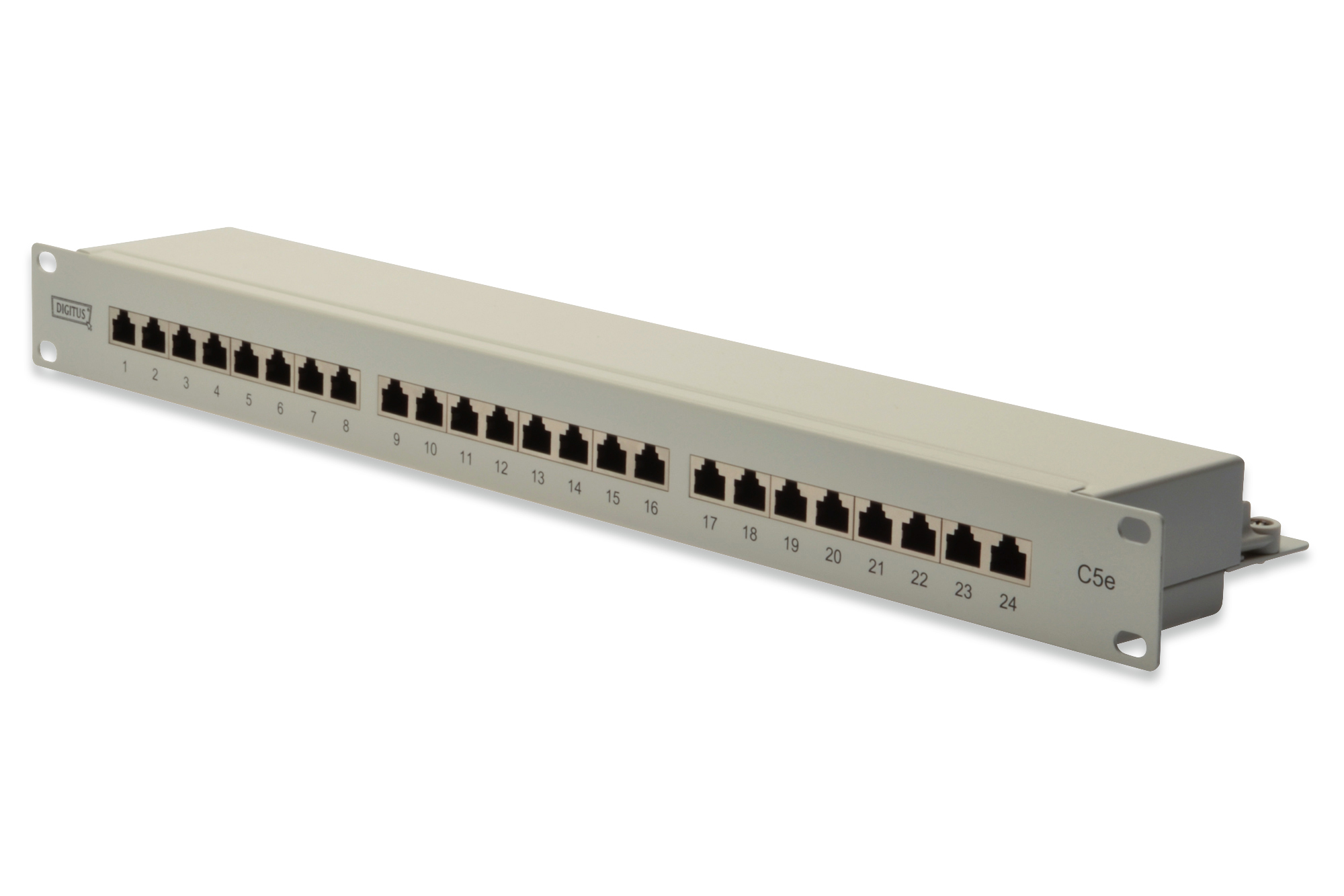 Patchpanel, Netzwerk, RJ45, 24-Port, Rackfeld