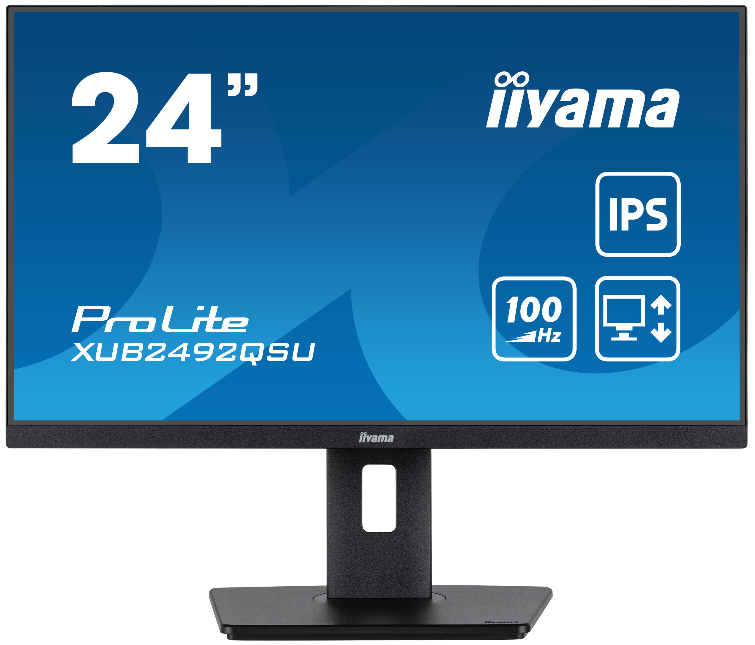 Monitor, LED, IPS, 24 Zoll, Schwarz