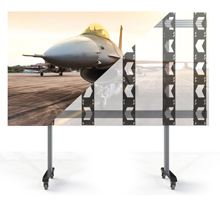 B-TECH SYSTEM X - Mobile Stand for Unilumin UpanelS 5x5 DVLED Videowalls BT93UNIUPS-M-5X5/BB