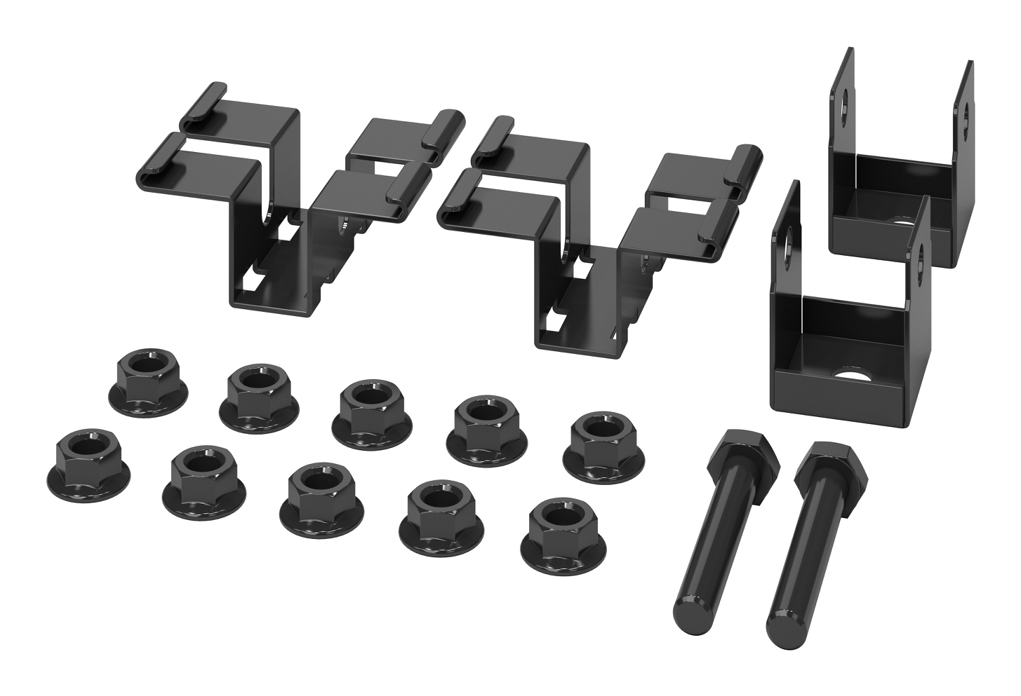 APC Rod Mounting Brackets x2 Black Klammer