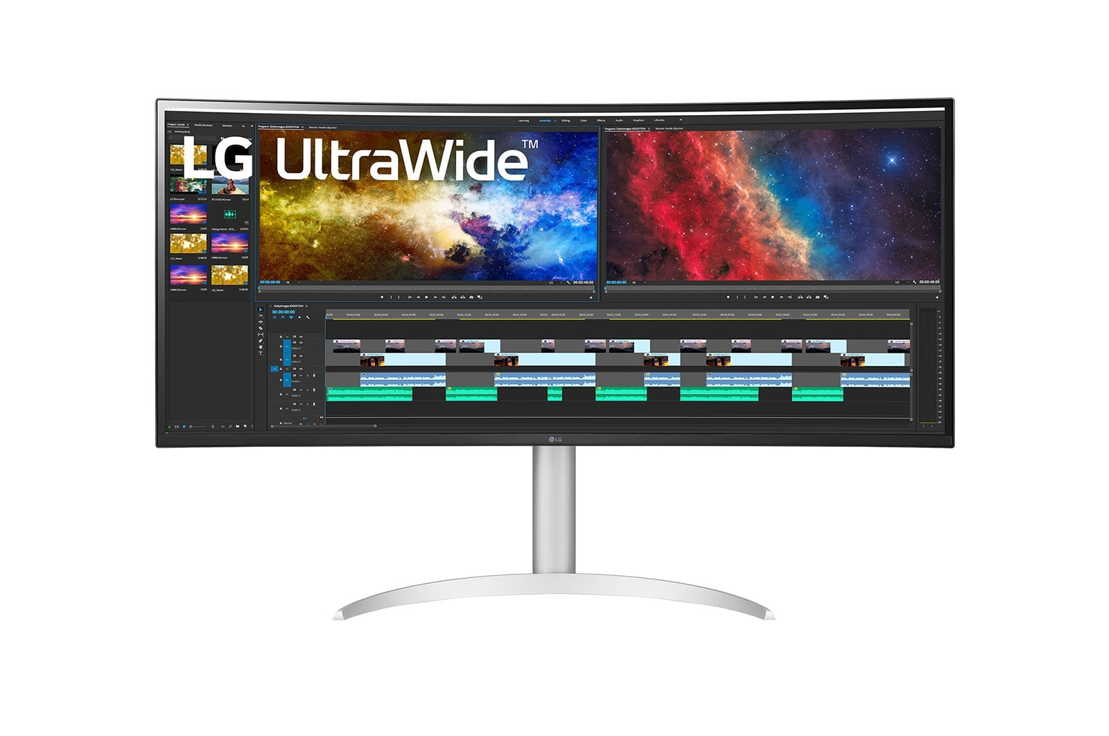 LG Monitor  38" 38BQ85C-W Ultrawide Curved QHD HDMI DP USB IPS 21:9