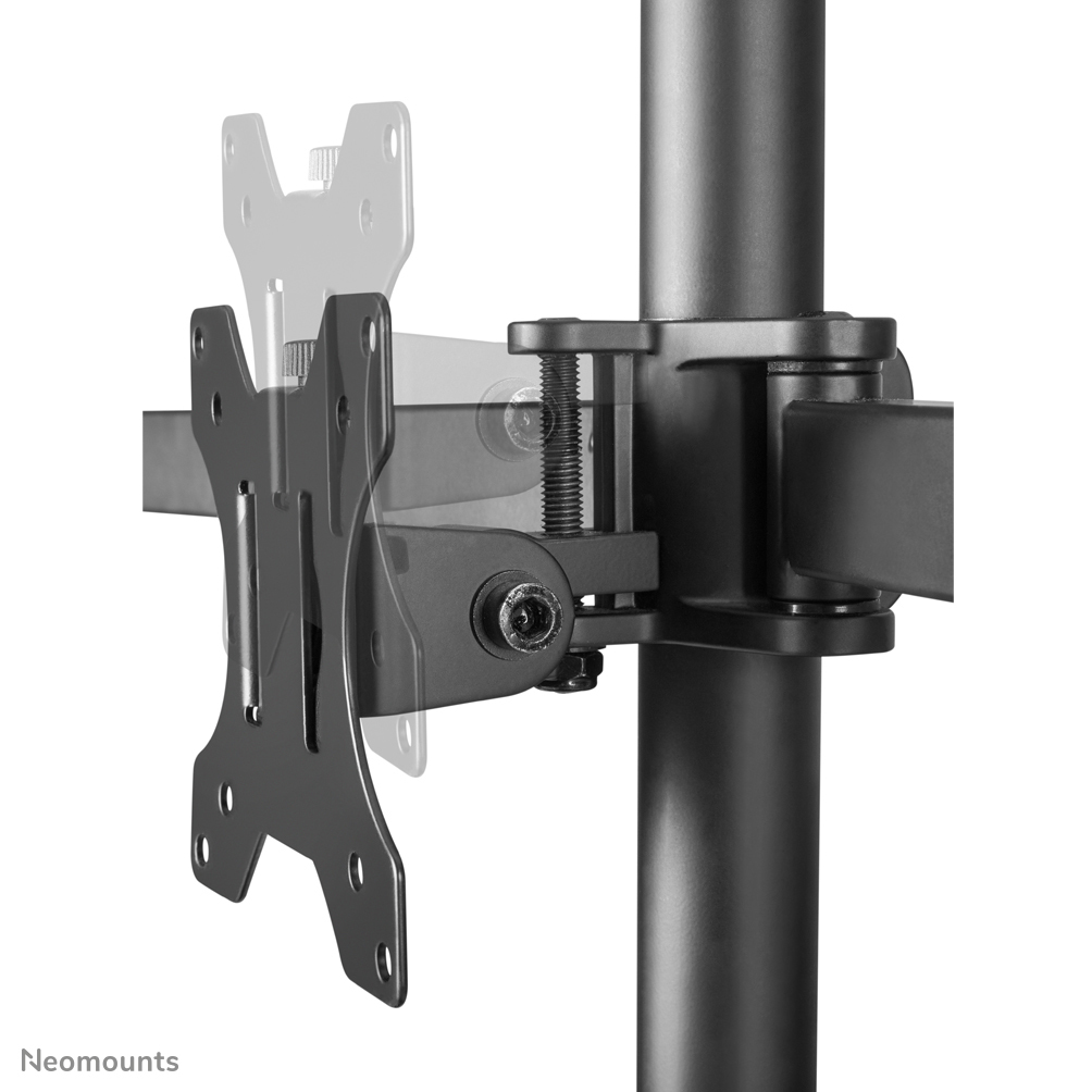 Neomounts Monitor-Tischhalterung - Klemme /Bolzen - 6 kg - 25,4 cm (10 Zoll) - 68,6 cm (27 Zoll) - 100 x 100 mm - Schwarz
