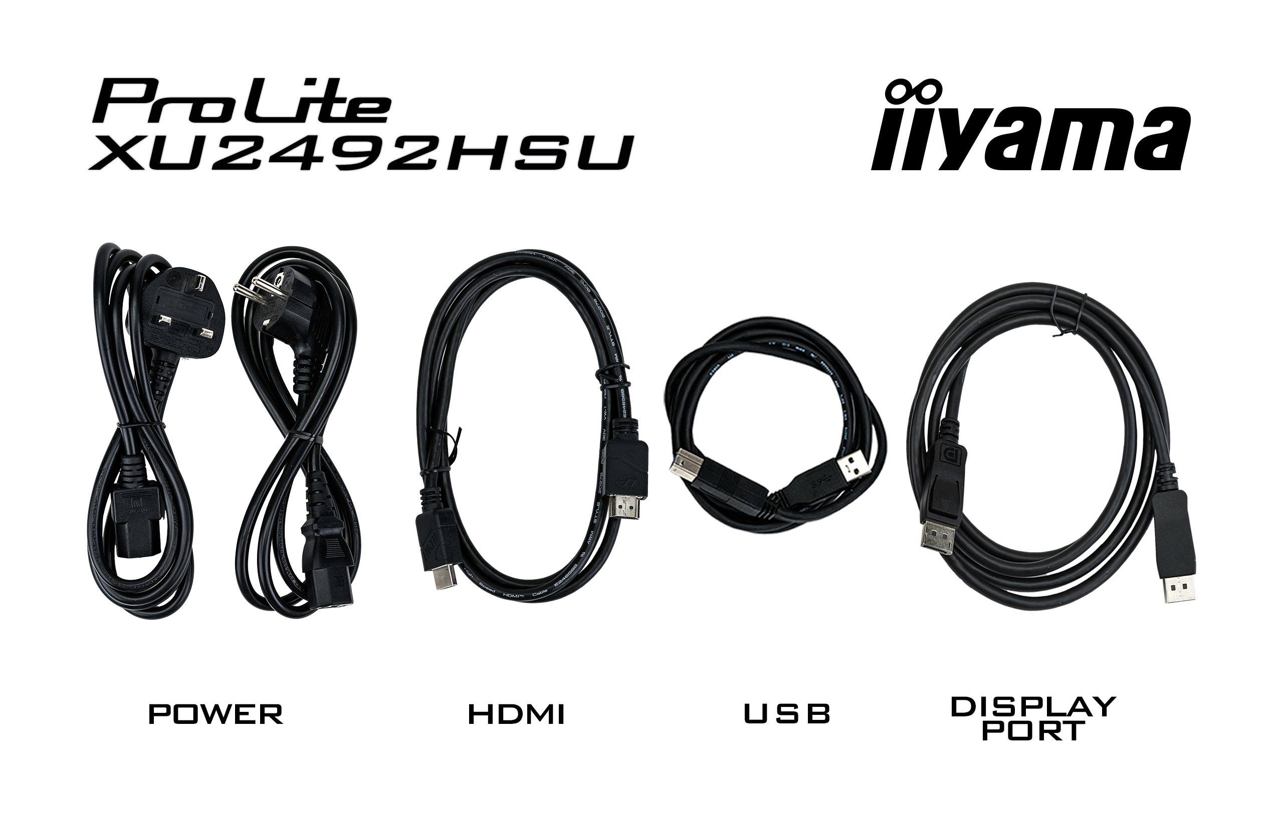 IIYAMA Monitor XU2492HSU-B6 Adapter, Elektronik