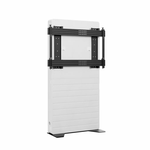 Foldable desk, Wandhalterung, Weiße Platte, Metallrahmen, Vertikale Lagerung