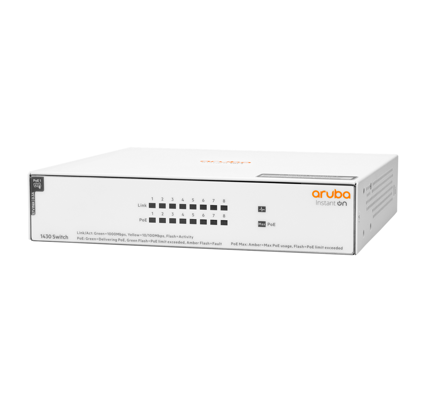 HPE R8R46A#ABB Networking Instant On 1430 8G Class4 PoE HPE R8R46A#ABB Networking Instant On 1430 8G Class4 PoE