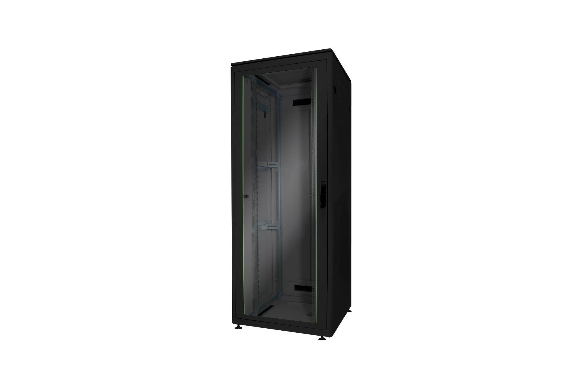 Serverrack, Schrank, Glasfront, Kühlrack, Rega