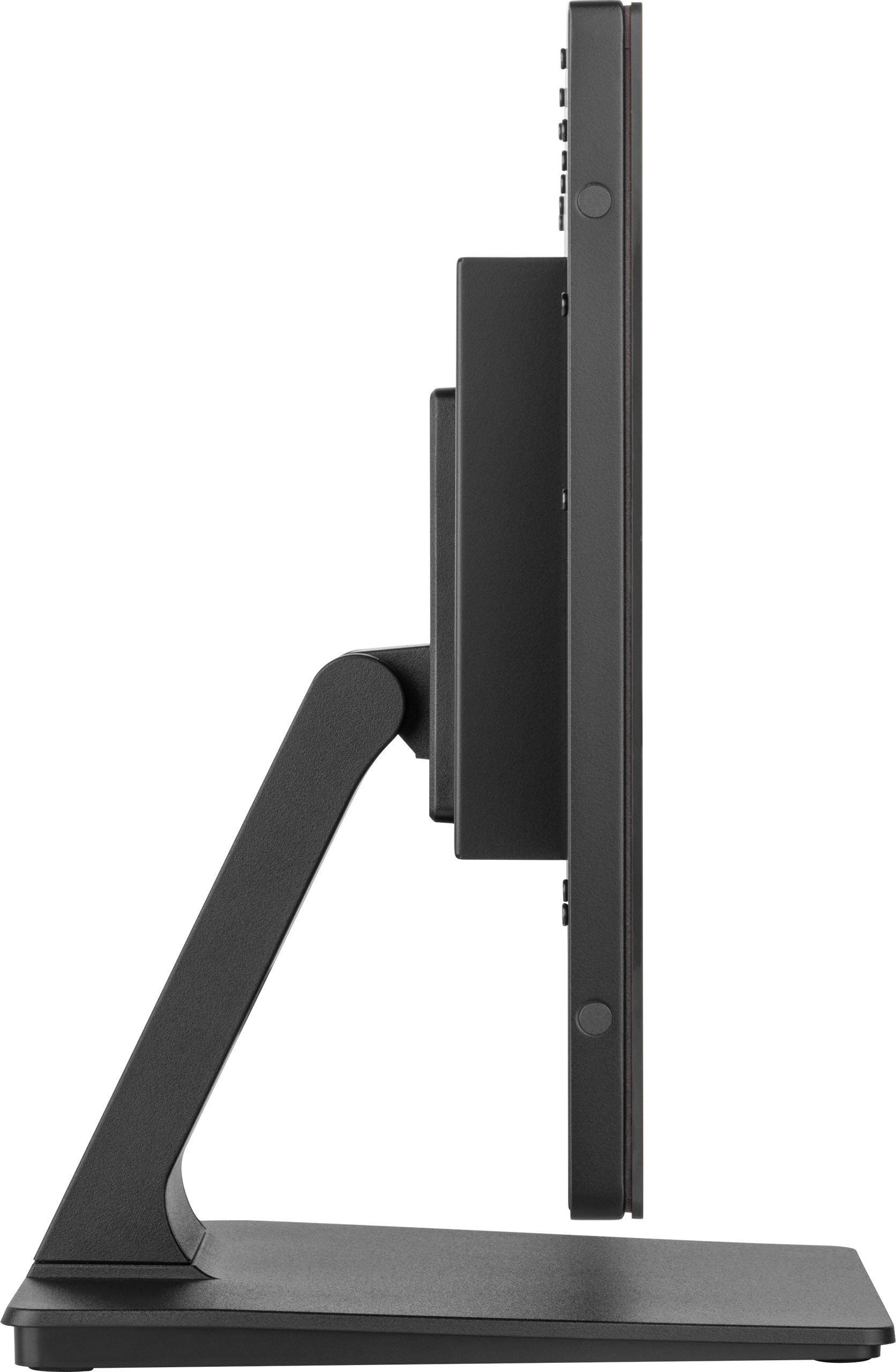 monitor, computer monitor, standing desk, metal stand, black color