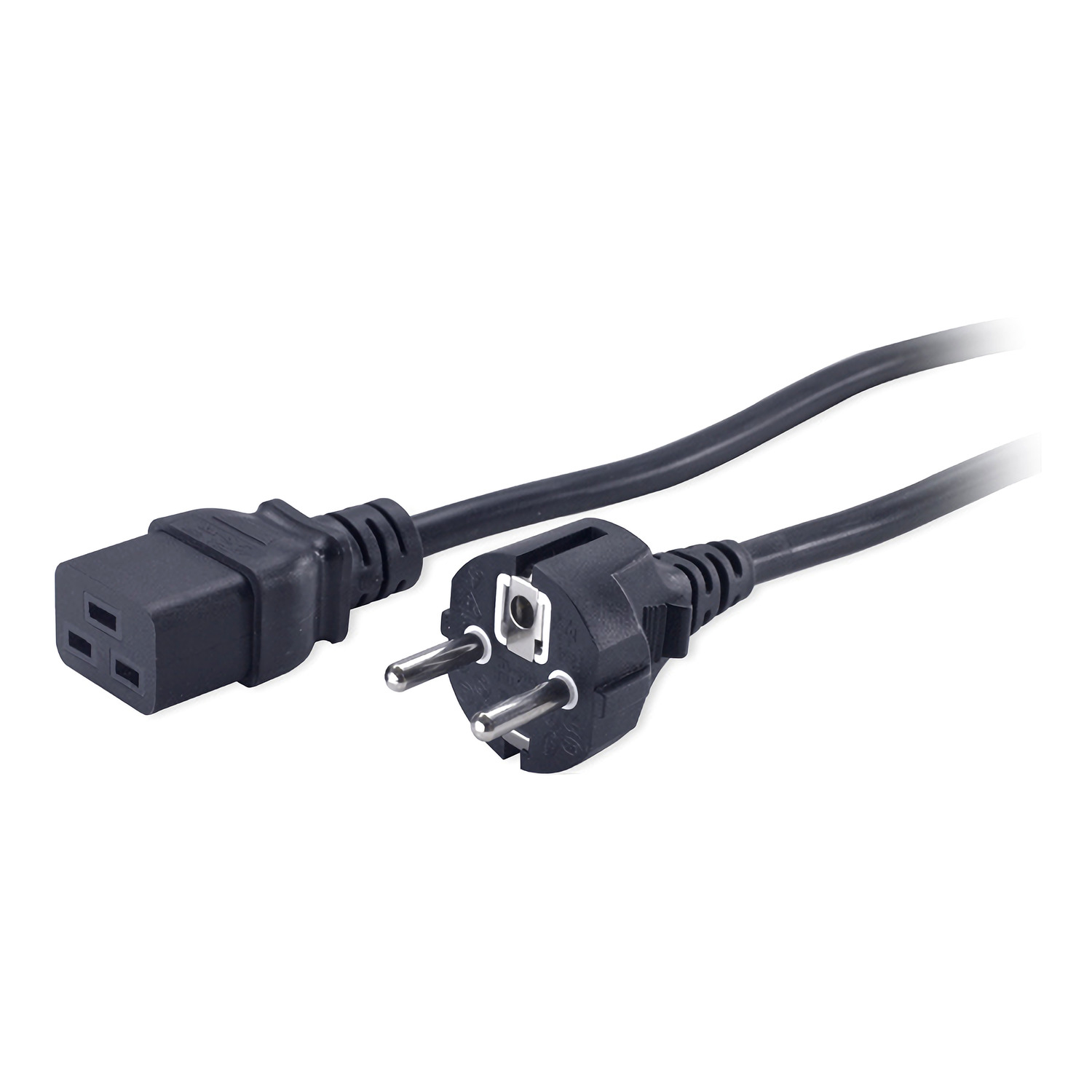 Steckerleitung, Netzkabel, Schuko-Stecker, Drei-Pin, Eurostecker