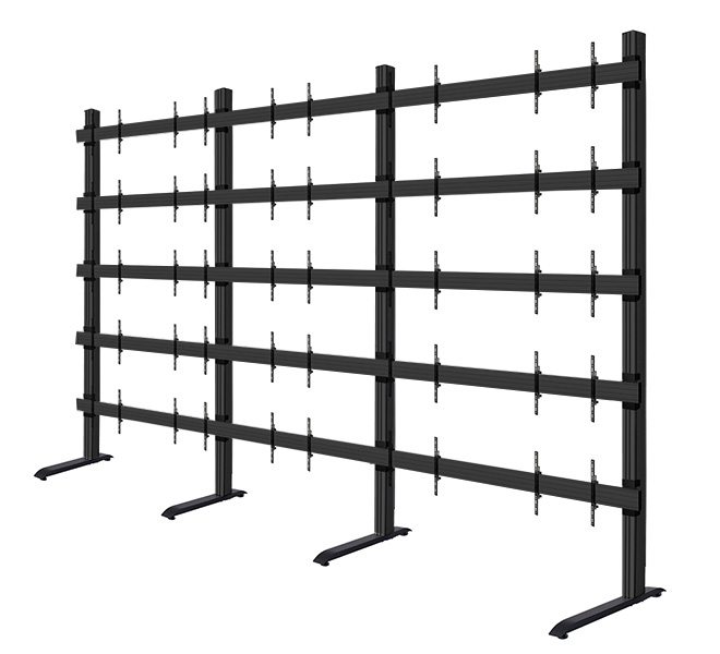 B-TECH SYSTEM X - 271 inch LG LSAC LED Bloc Ultimate Freestanding Videowall Display BT9370-LG-LSAC-5X5/BB