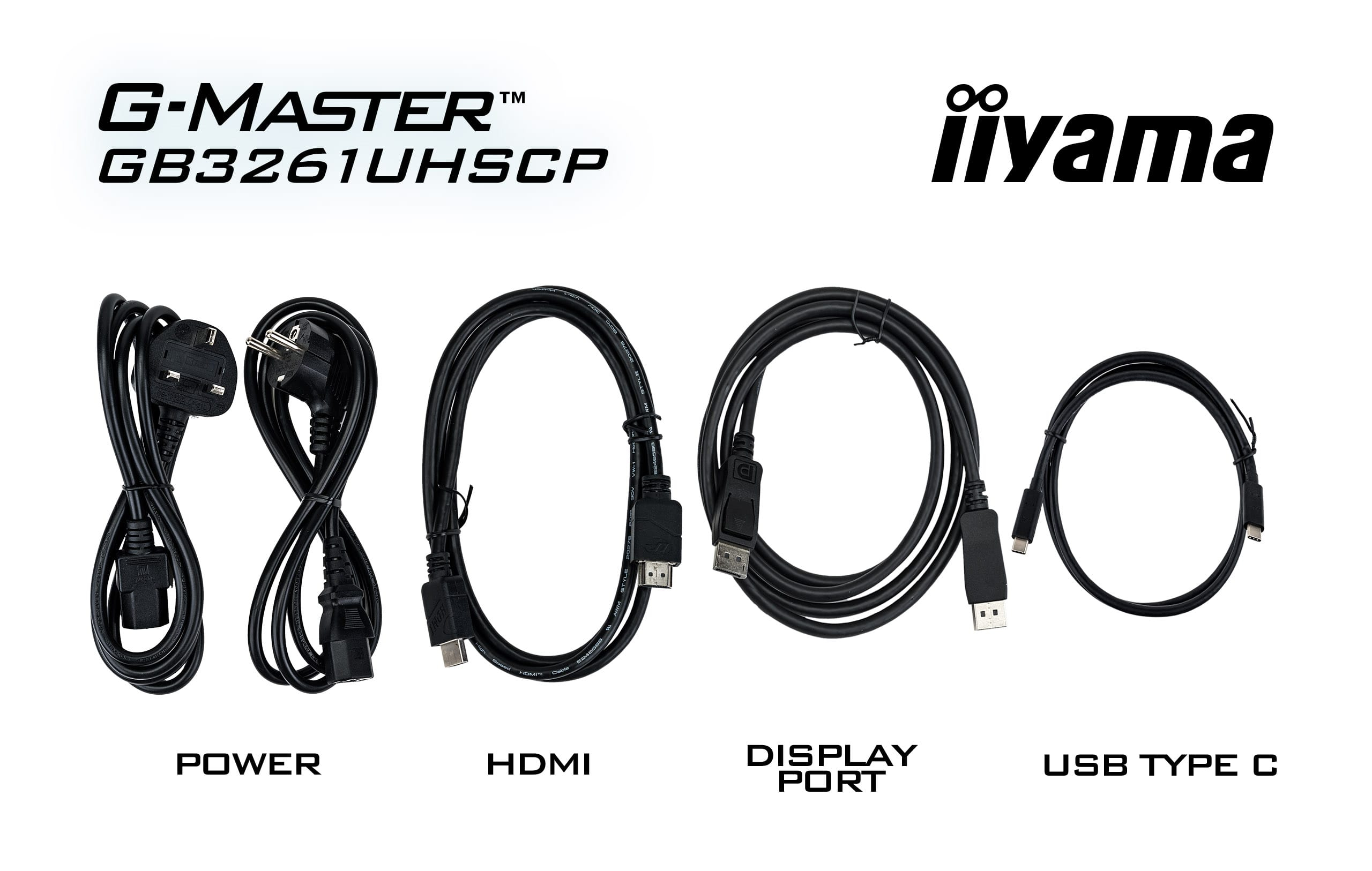 Kabelsatz, HDMI, DisplayPort, USB-C, Power-Kabel