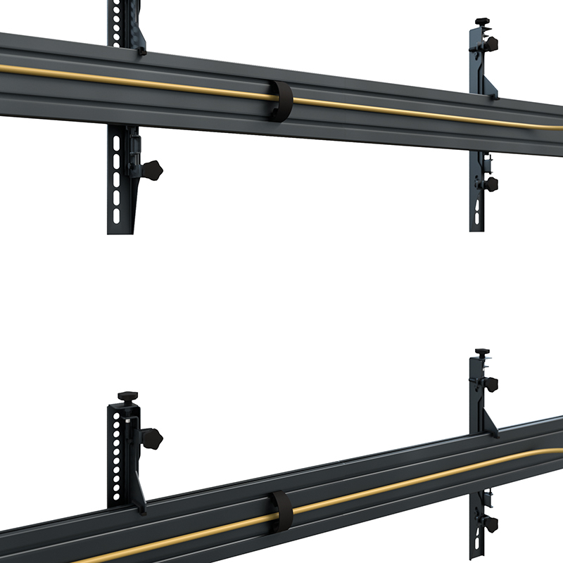 Rack, Schiene, Haltewinkel, Kabel, Metall