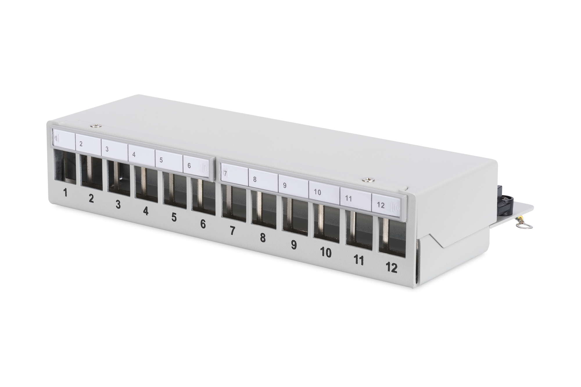 Patch panel, RJ45, Ethernet, 14-Port, Metallgehäuse