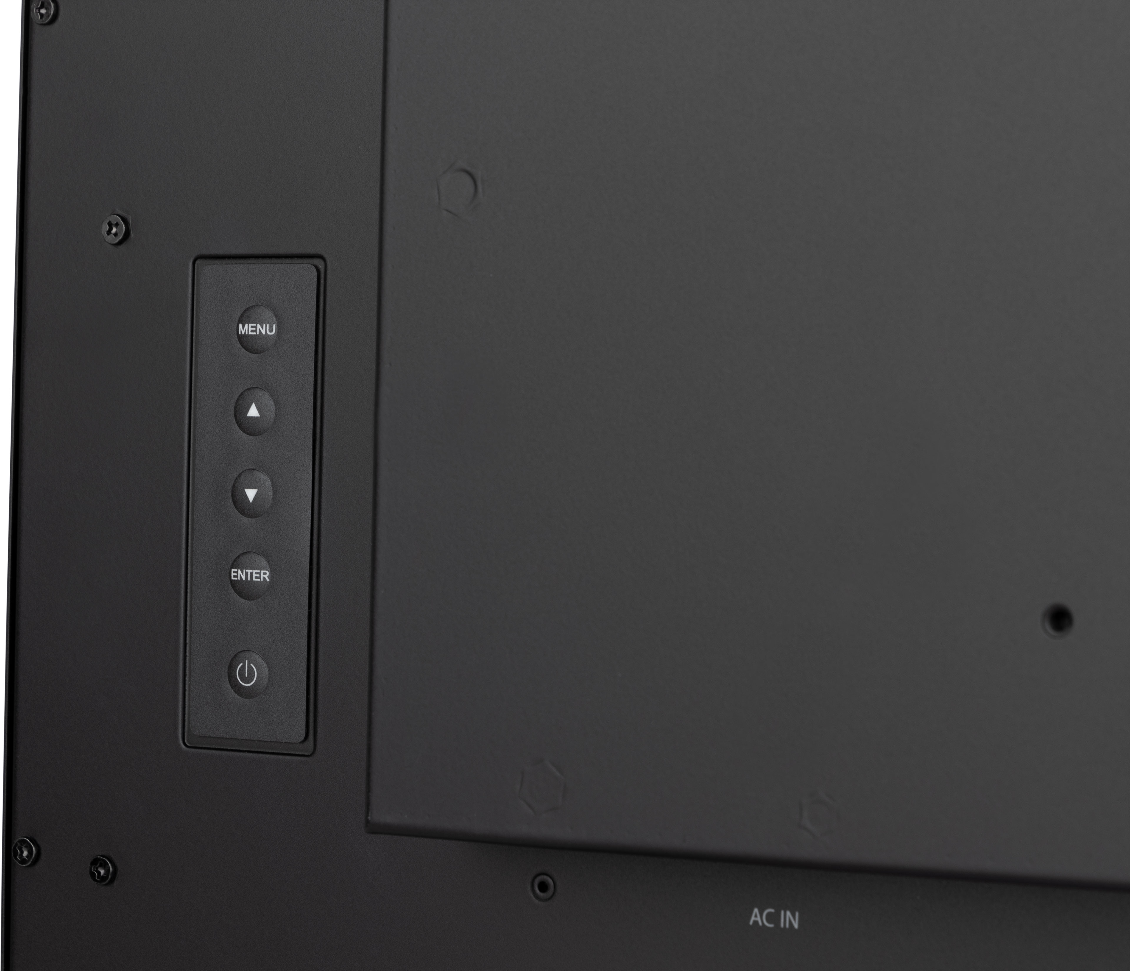 monitor, display, bedienfeld, Netzschalter, AC IN