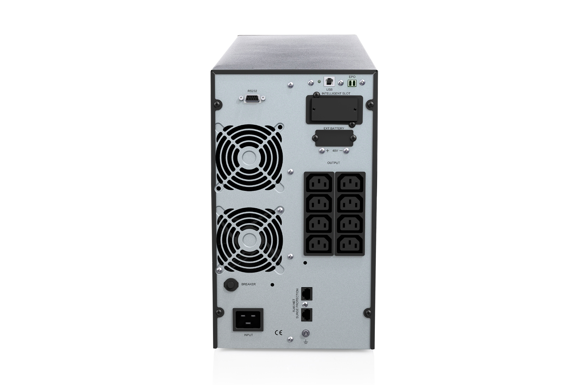 Server-Backplane, Power Supply, Networking Port, Cooling Fan, IEC C13 Outlets