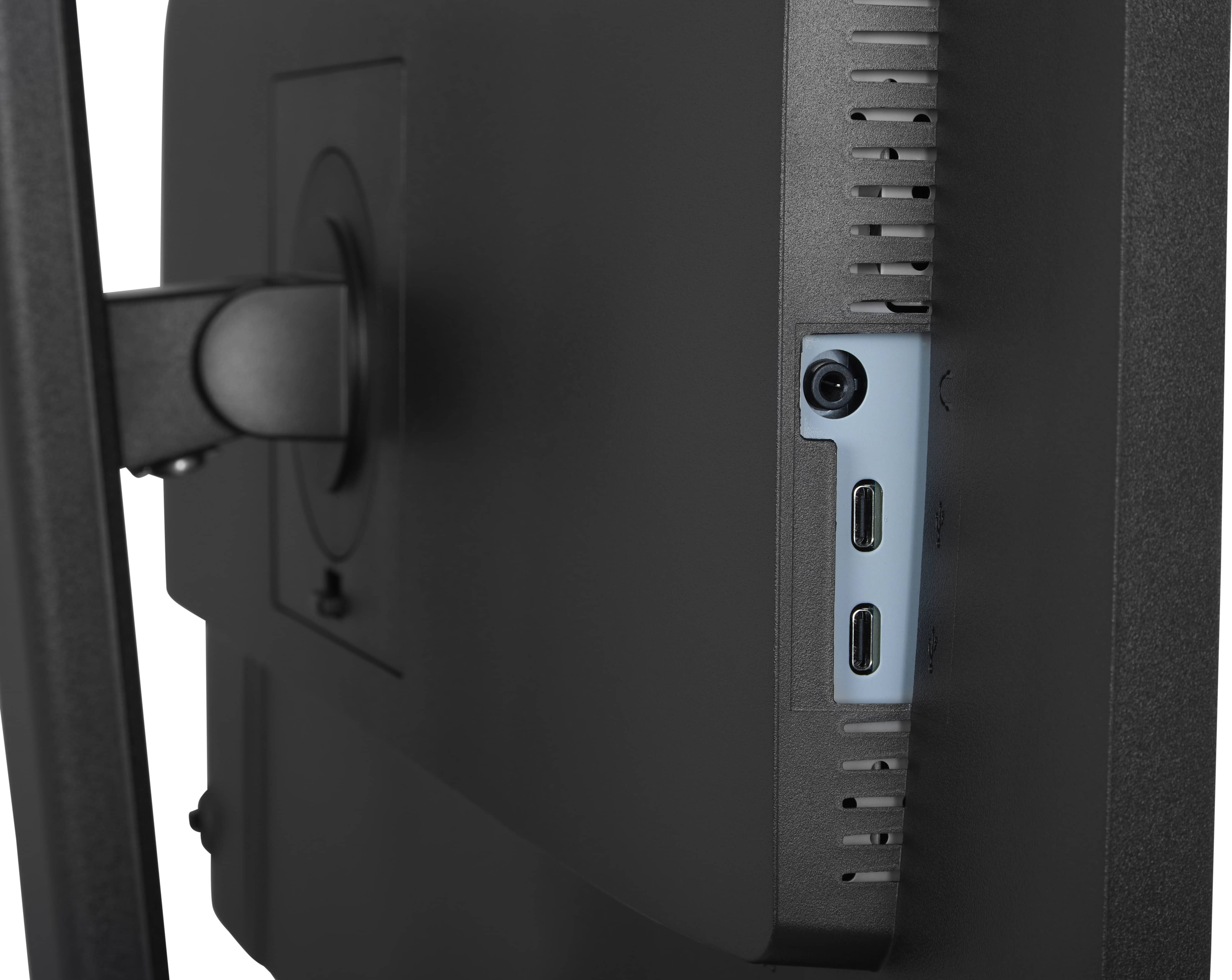 monitor, HDMI USB-C ports, Rückansicht, VESA-Montage, schwarz