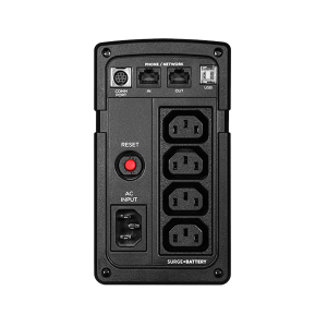 CyberPower RT650EI Interactive USV 650VA/400W, LED, USB (HID), RJ45 Lan Protection, Ausgang (4) IEC Elektrisches Gerät, Elektrische Steckdose, Elektronik, Fernsteuerung