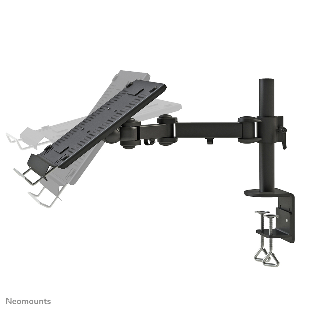 Monitorarm, verstellbarer Arm, VESA-Halterung, Tischklemme, schwarz