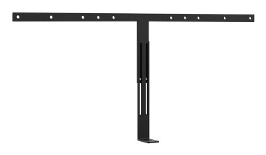 TV-Wandhalter, Metall, Schwarz, verstellbar, Zentriersupport