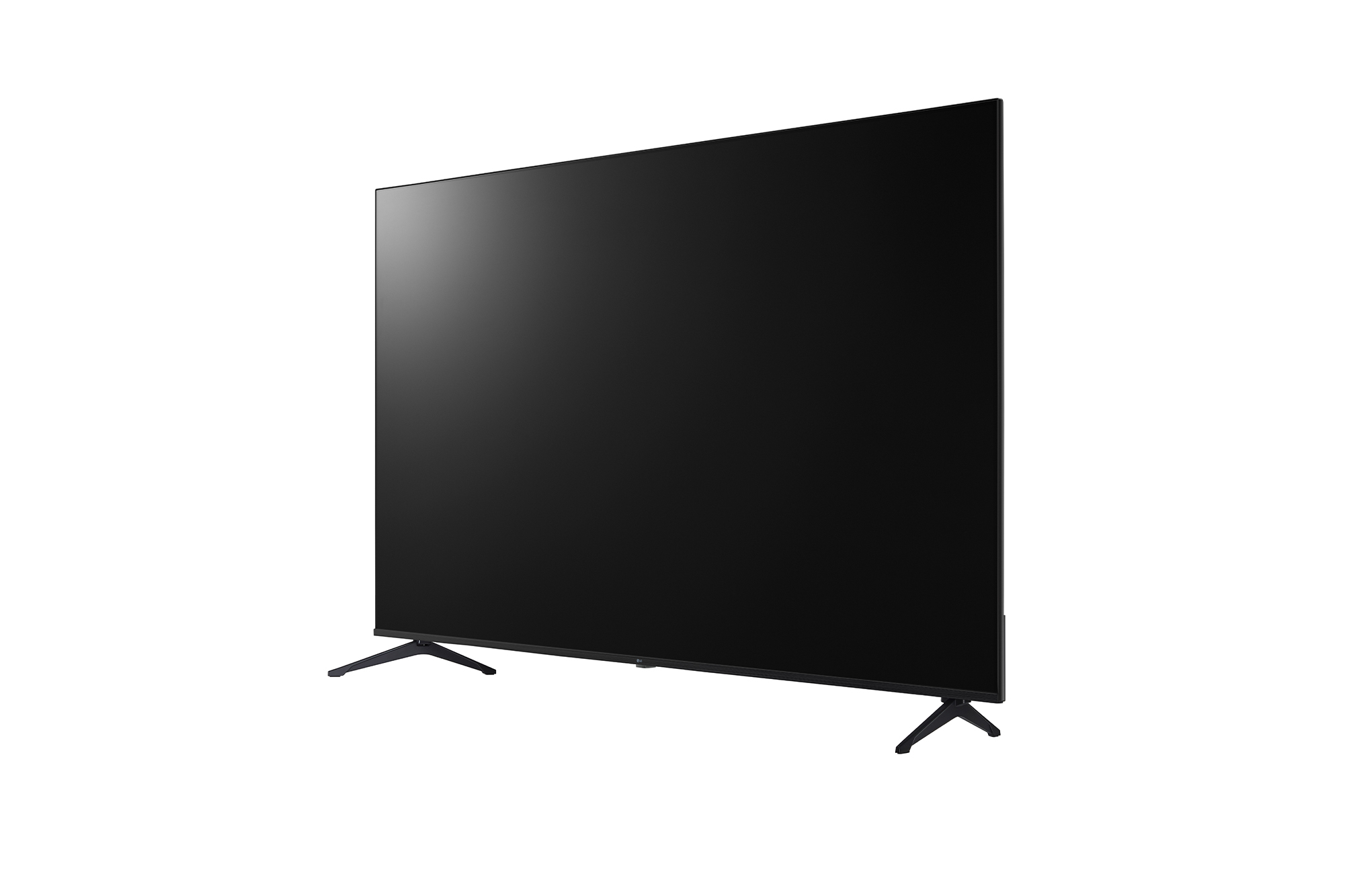 fernseher, tv, schwarz, led, standfuß