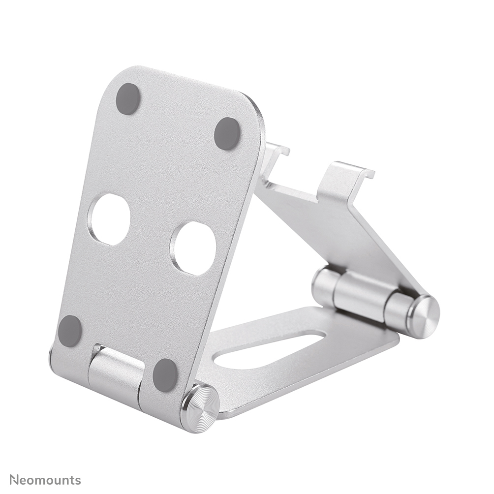 Neomounts Faltbarer Telefon-Ständer - Handy/Smartphone - Passive Halterung - Tisch/Bank - Indoor - Silber