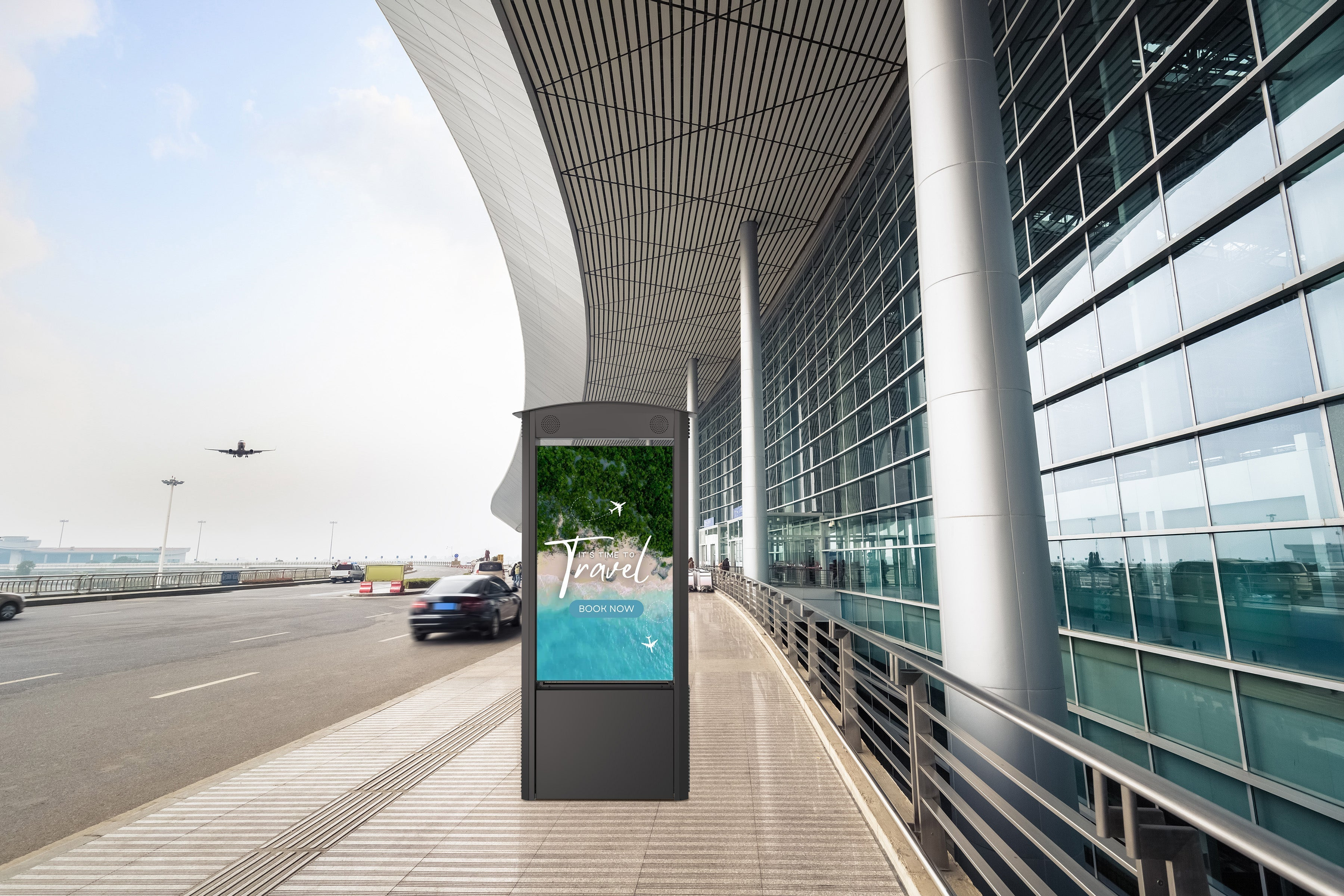 Endgerät, Flughafen, Stadt, Auto, Bürogebäude