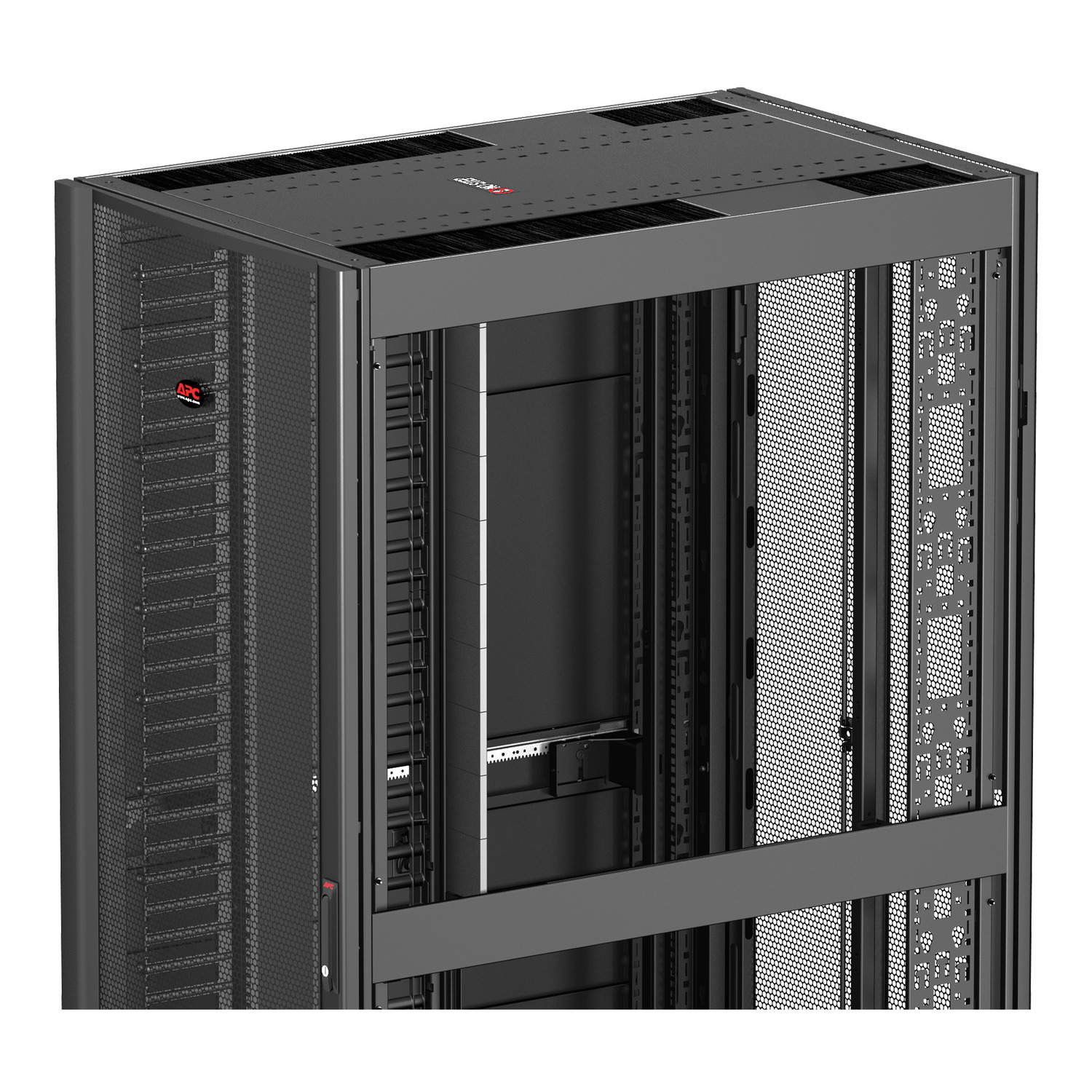 Serverrack, 4U-Rack, Netzwerk-Schrank, Mesh-Tür, Industrie-Gehäuse