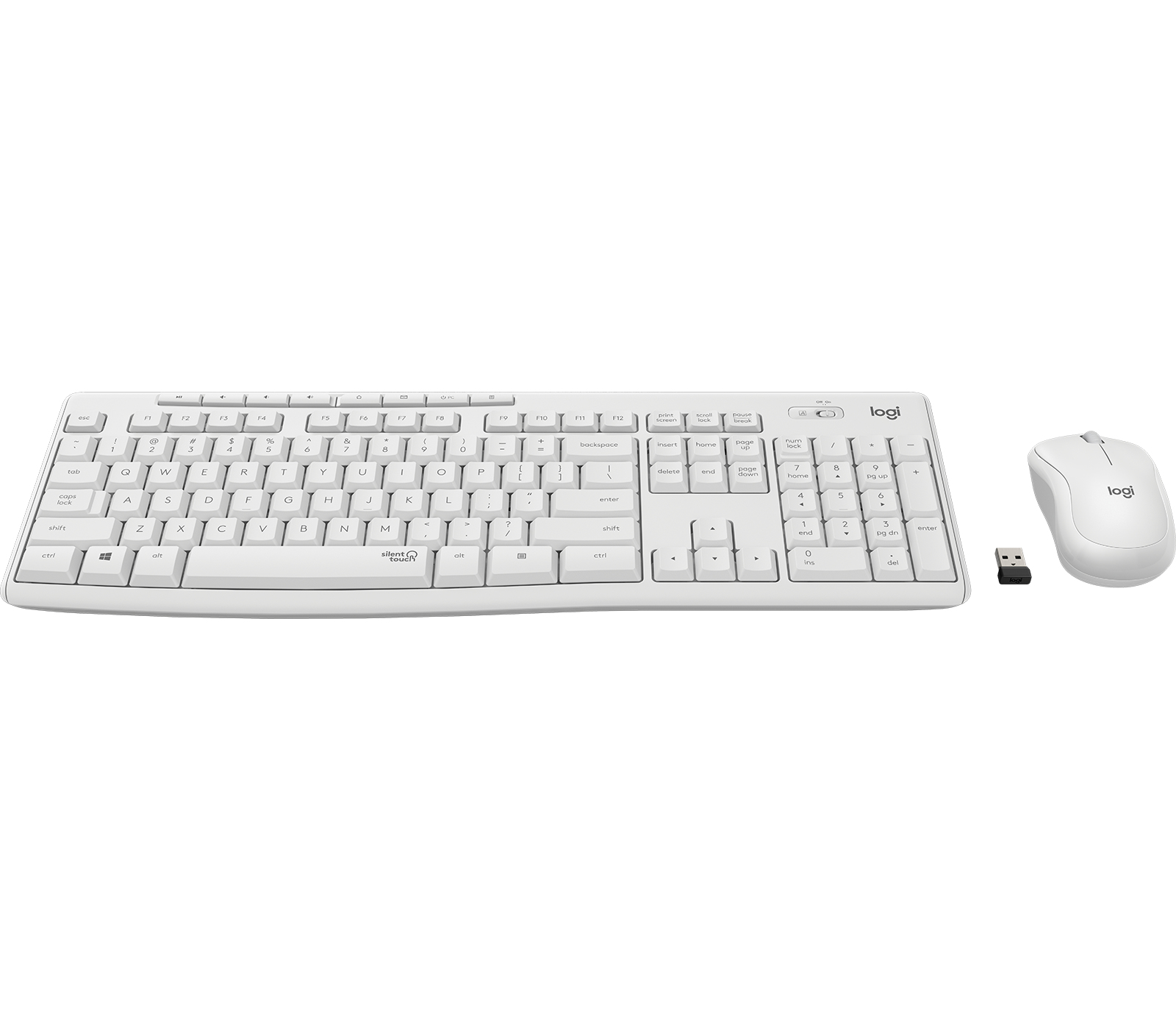 Logitech Tastatur-Maus-Set MK295, weiß