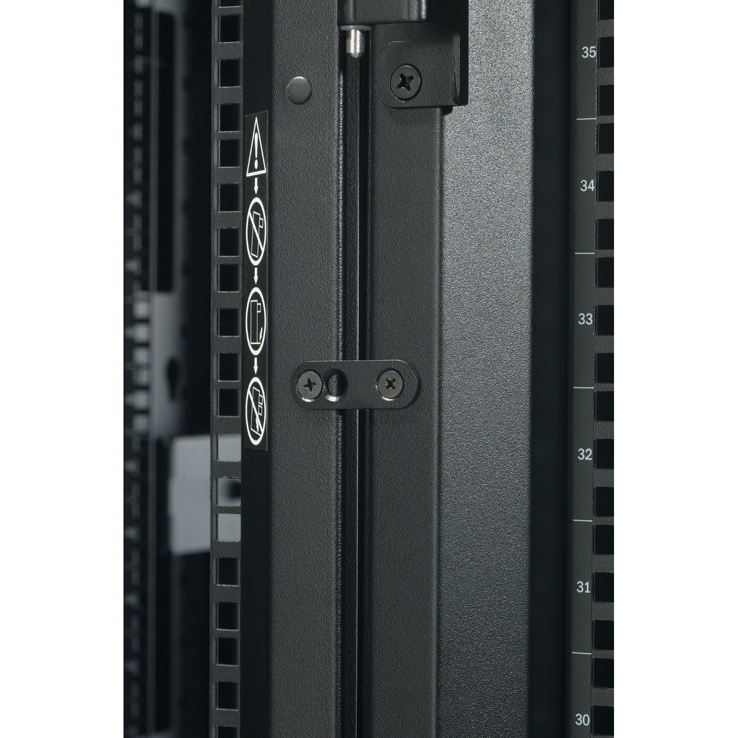 rack, server, montage, paneel, messwert