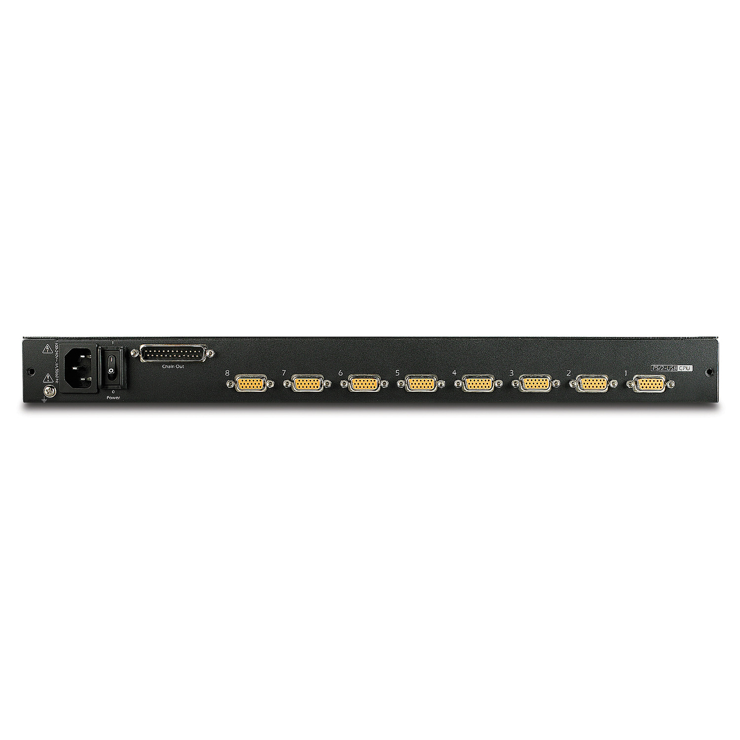 KVM-Switch, VGA-Ausgänge, Rückwand, 8-Port, D-SUB
