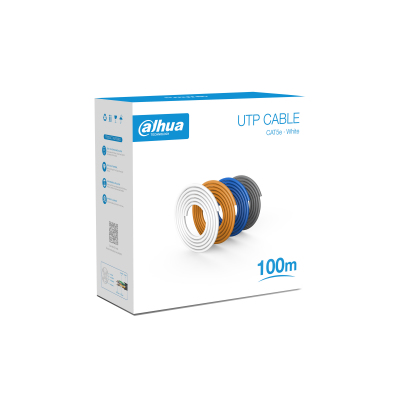 Dahua CCTV Cabling, DH-PFM920I-5EU-U-100, 100m UTP CAT5E Cable (White) Dahua CCTV Cabling, DH-PFM920I-5EU-U-100, 100m UTP CAT5E Cable (White)