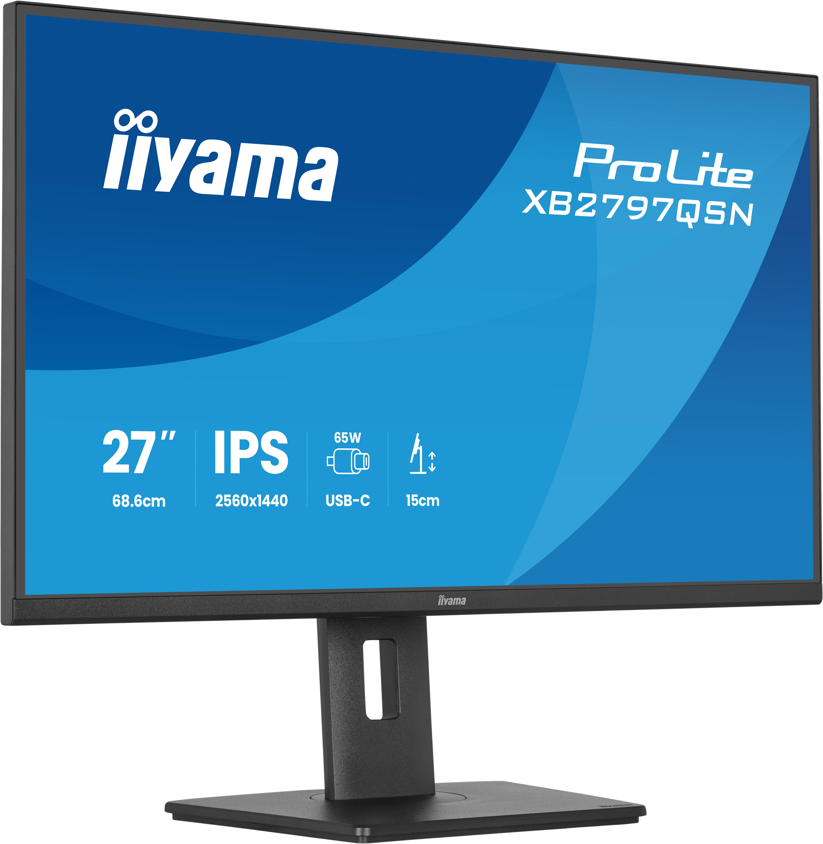 27 Zoll, IPS, USB-C, Monitorständer, LED-Panel