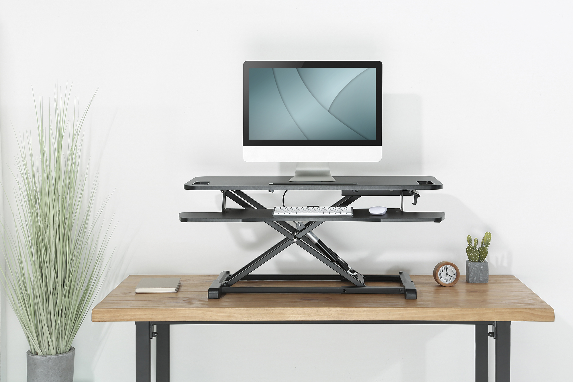 Schreibtisch-Standfuß, Laptopständer, Monitor-Bühne, Schreibtisch-Setup, Kabelmanagement