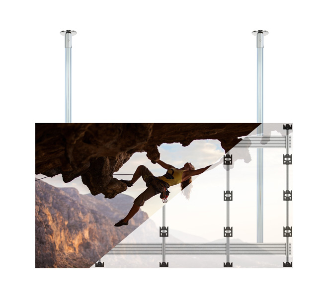 B-TECH SYSTEM X - Ceiling Mount for INFiLED WP Series 4x4 DVLED Videowalls BT93INFWP-C-4X4/SB B-TECH SYSTEM X - Ceiling Mount for INFiLED WP Series 4x4 DVLED Videowalls BT93INFWP-C-4X4/SB
