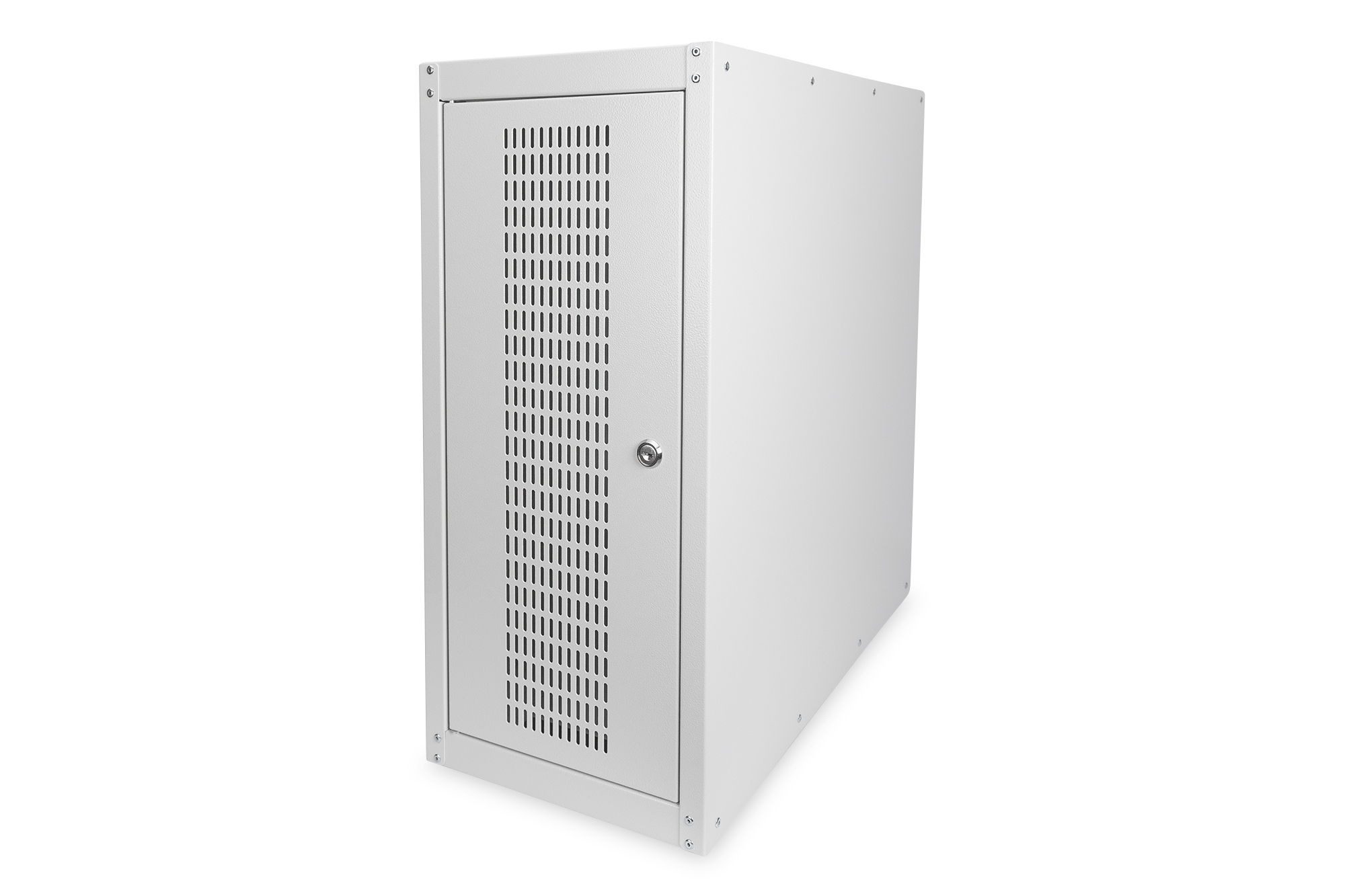 DIGITUS DN-CC 9001 Computergehäuse mit Glastür, rollbar, abschliessbar mit Lüftungsschlitzen