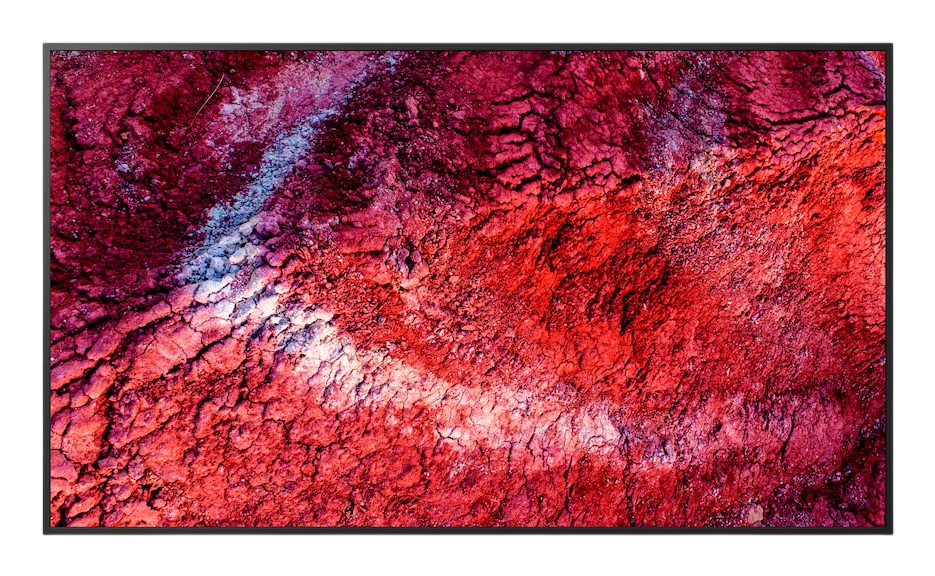 red landscape,  cracked terrain, vivid red, textured surface, artistic pattern