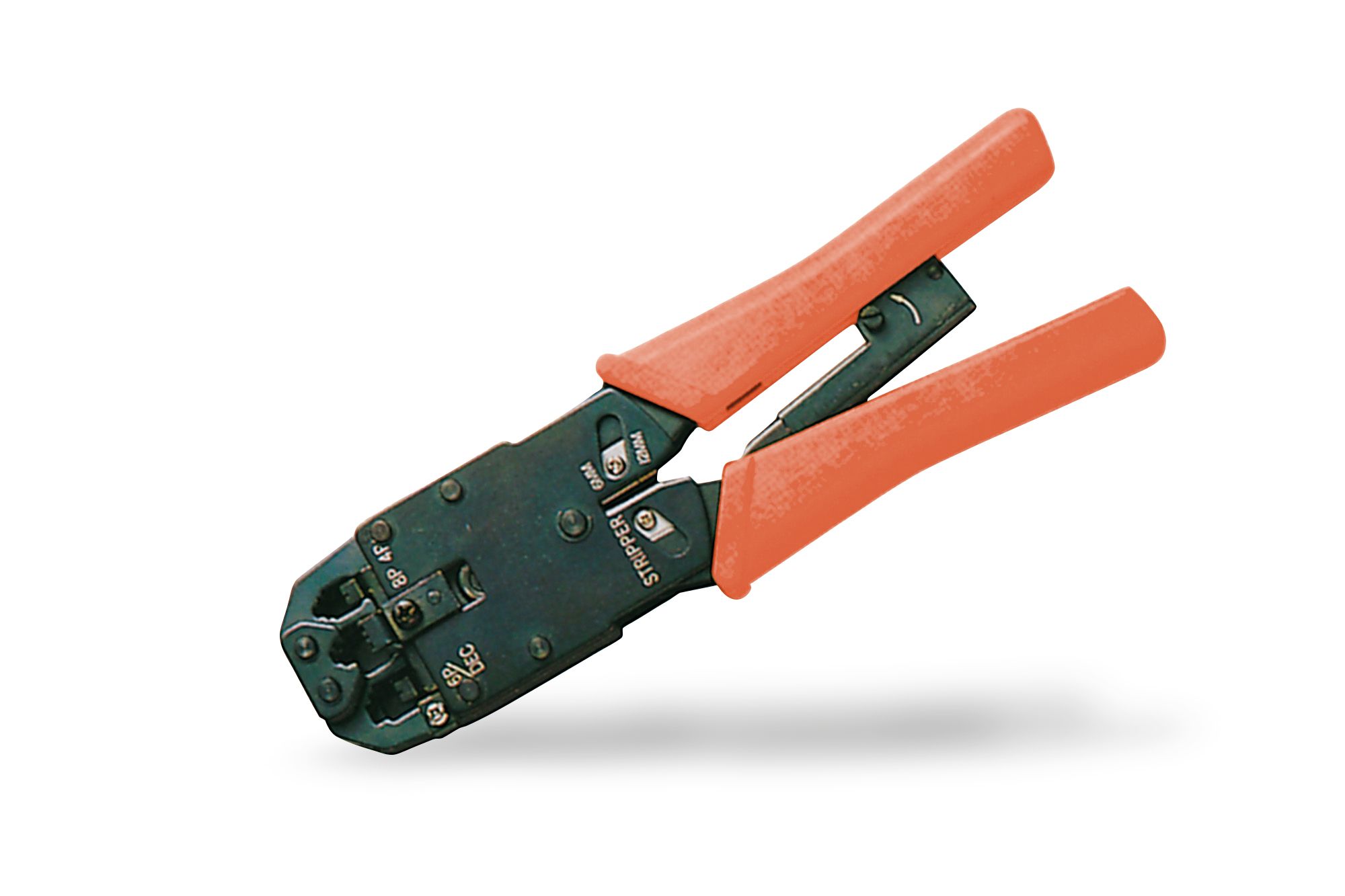 Digitus Netzwerk Werkzeug Crimpzange Modular Vollmetall schwarz/rot Gerät, Klinge, Rasiermesser, Waffe