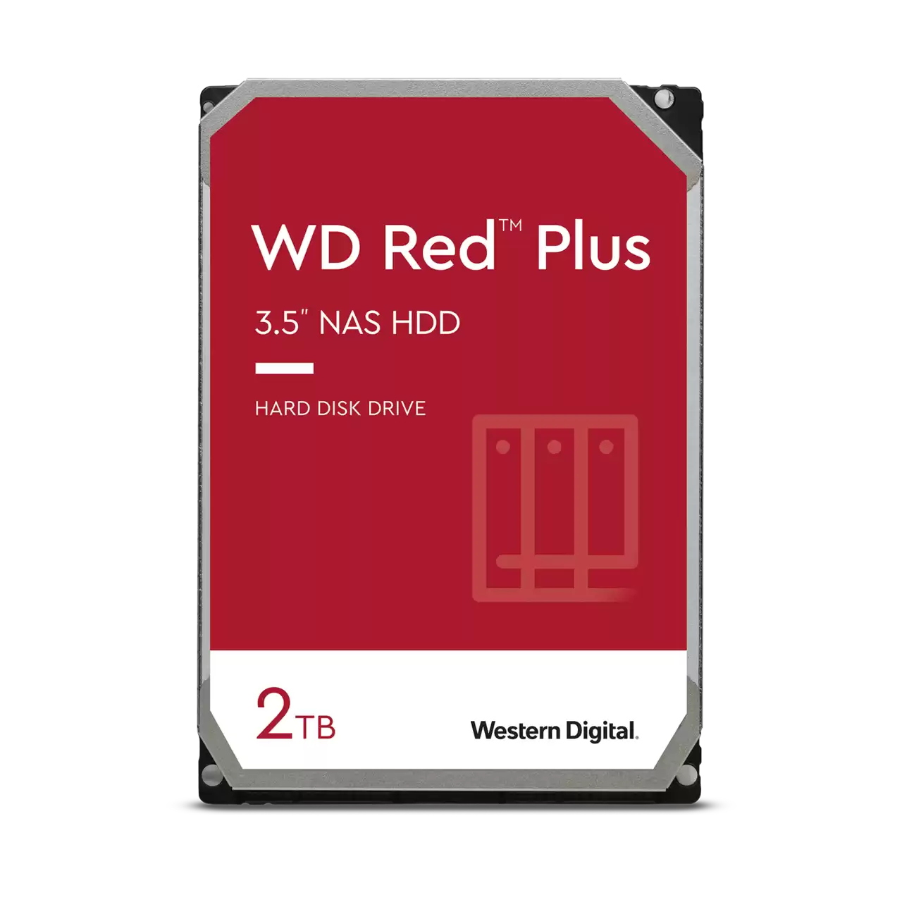 3.5 Zoll, HDD, 2TB, Red Plus, Western Digital