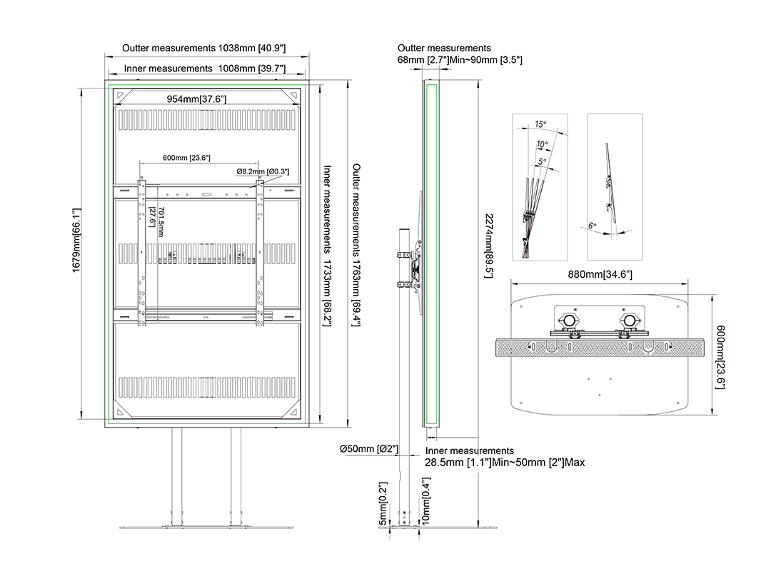 HAGOR BrackIT Stand  low tilt   (8225) HAGOR BrackIT Stand  low tilt   (8225)