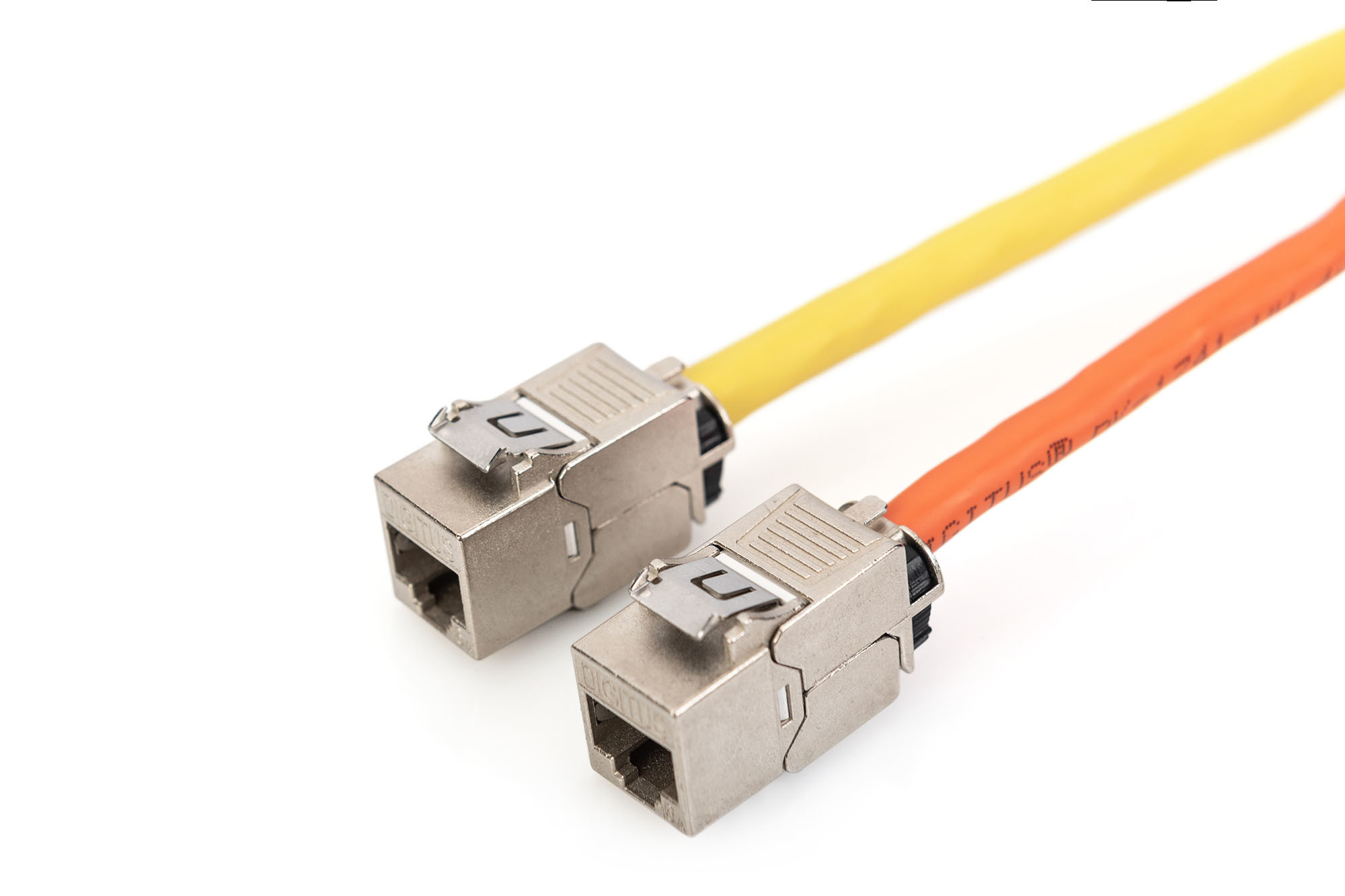 DIGITUS DN-93619-24 CAT 6A Keystone Modul, geschirmt mit intelligentem Kabelmanager, Set (24 Stück)
