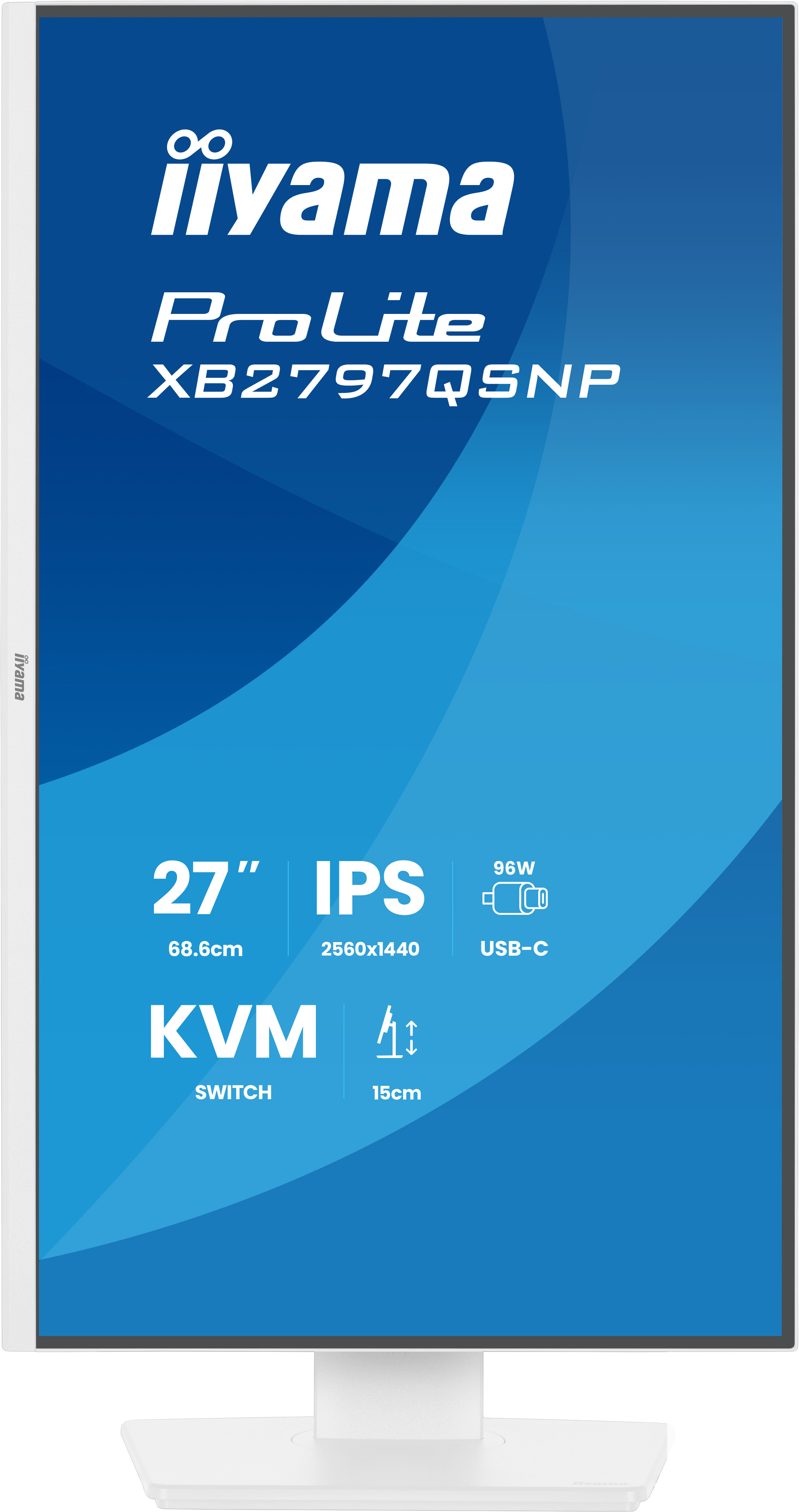 27 Zoll, IPS, USB-C, KVM, Monitorständer