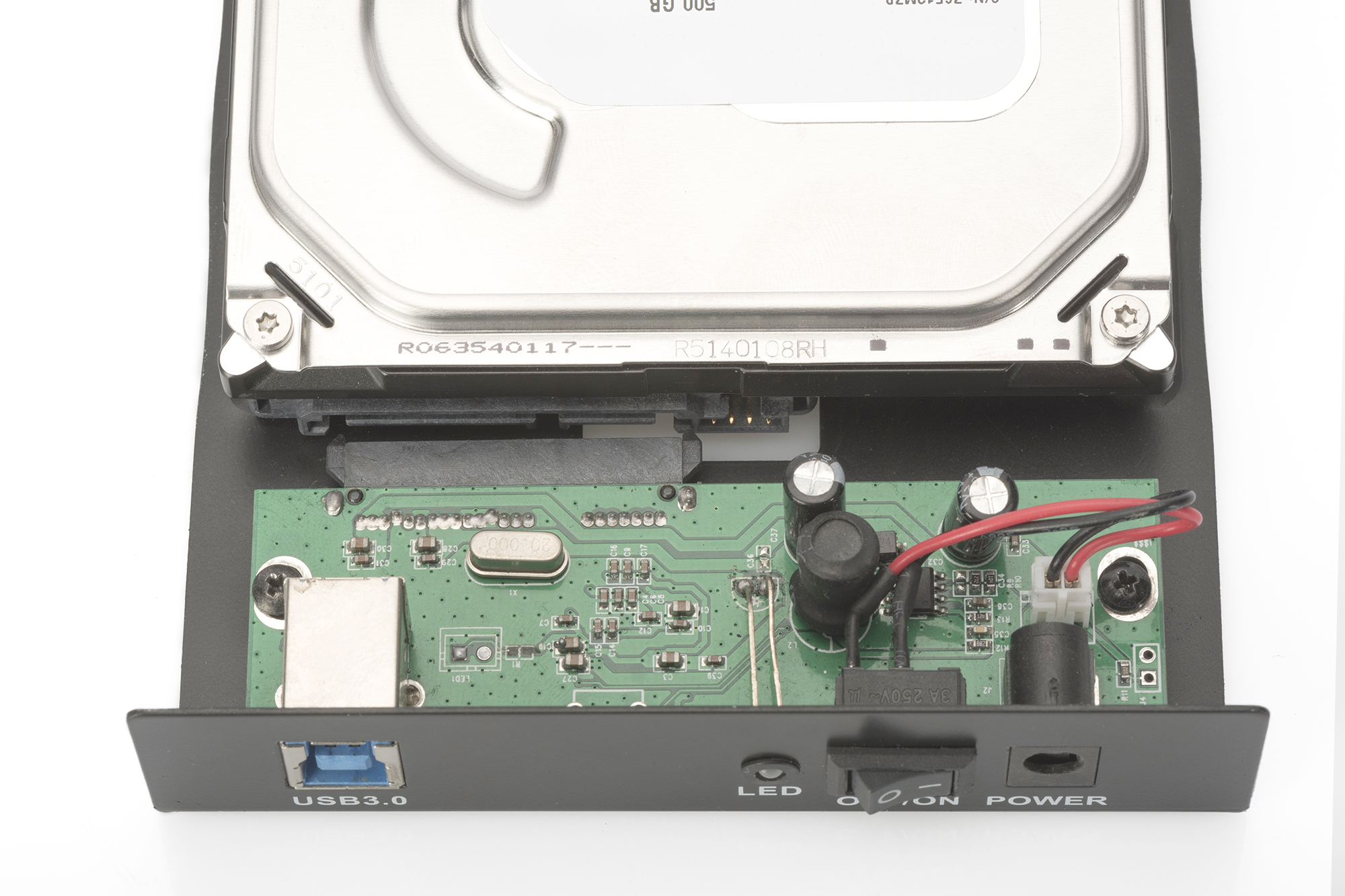 DIGITUS Gehäuse Externes SSD/HDD-Festplattengehäuse SATA 3 - USB 3.0