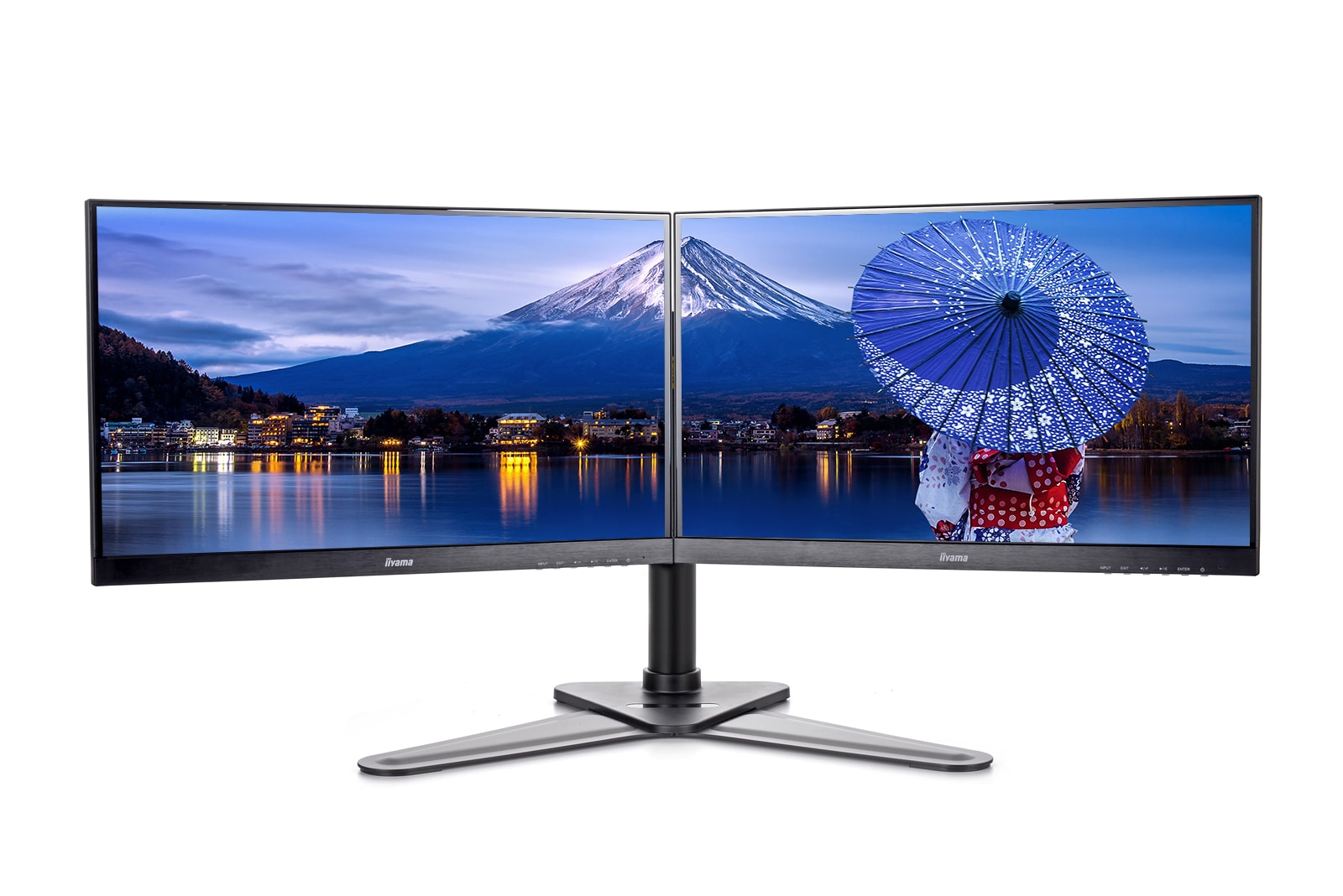 ultra-weite, dual-monitor, LED, Monitor, Montage